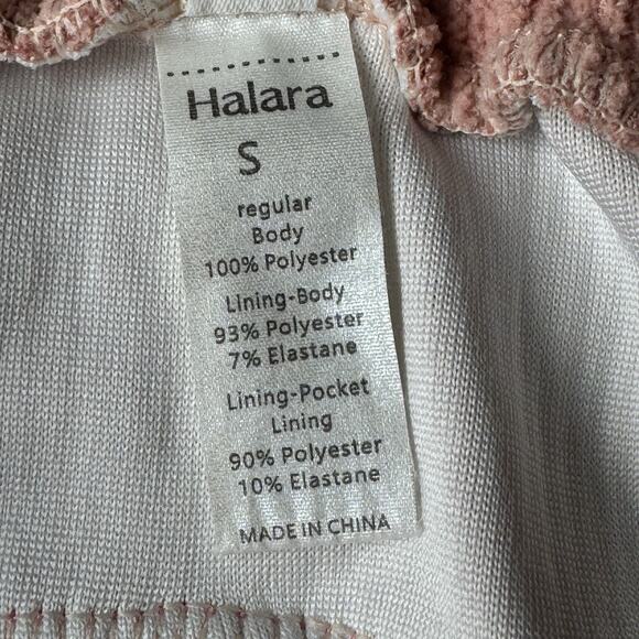 HALARA Women’s Corduroy Lounge Pants SMALLPink Ribbed Wide Leg Pull On Comfy - Picture 8 of 9